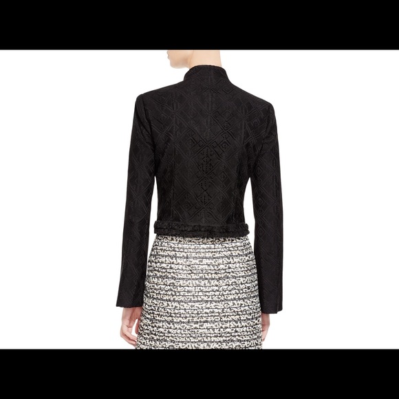 NANETTE LEPORE Black Island Blazer Beaded Lace - Picture 3 of 5